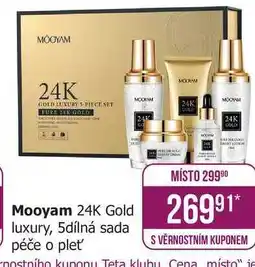 Teta Mooyam 24K Gold luxury, 5dílná sada péče o pleť' nabídka