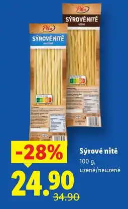 Lidl Pilos Sýrové nitě nabídka