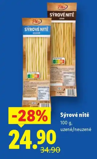 Lidl Pilos Sýrové nitě nabídka