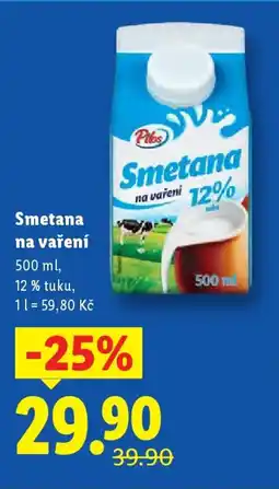 Lidl Pilos Smetana na vaření nabídka
