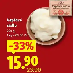 Lidl Vepřové sádlo nabídka