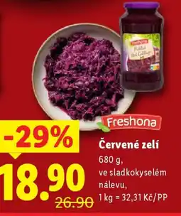 Lidl Freshona Červené zelí nabídka