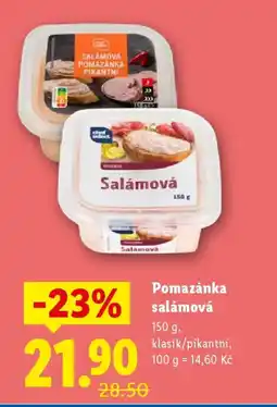 Lidl Salamová Pomazánka nabídka