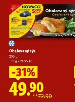 Lidl NOWACO Obalovaný syr nabídka
