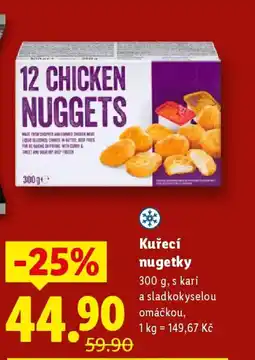 Lidl Kuřecí nugetky nabídka