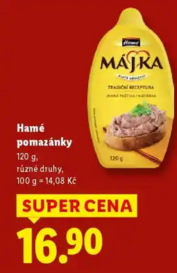 Lidl Hamé pomazánky nabídka