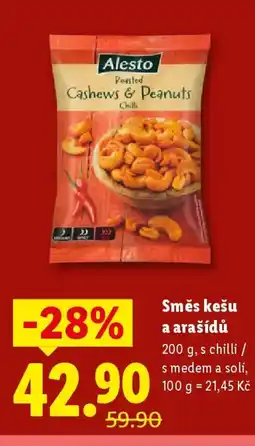 Lidl Alesto Směs kešu a arašídů nabídka