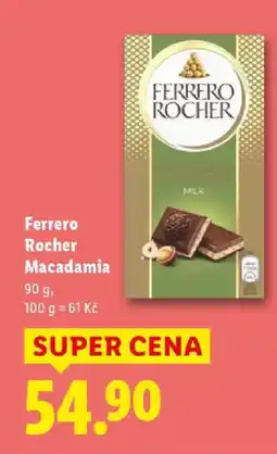 Lidl Ferrero Rocher Macadamia nabídka