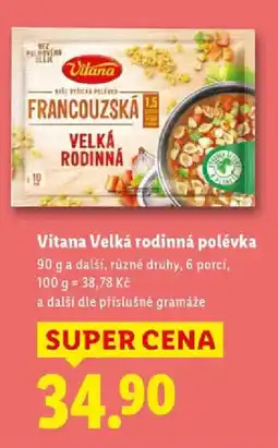 Lidl Vitana Velká rodinná polévka nabídka