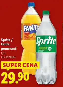 Lidl Sprite / Fanta pomeranč nabídka
