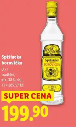Lidl Spišiacka borovička nabídka