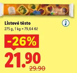 Lidl Listové těsto nabídka