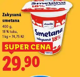 Lidl Zakysaná smetana nabídka