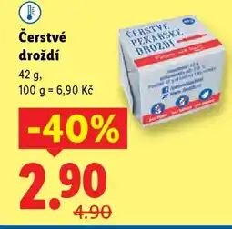 Lidl Čerstvé droždí nabídka