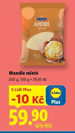 Lidl Mandle mleté nabídka