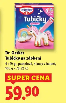 Lidl Dr.Oetker Tubičky na zdobení nabídka