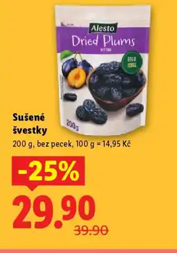 Lidl Alesto Sušené švestky nabídka