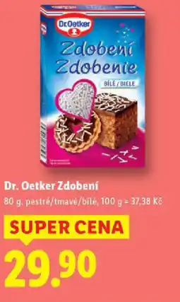 Lidl Dr. Oetker Zdobení nabídka