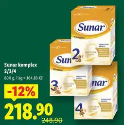 Lidl Sunar komplex 2/3/4 nabídka