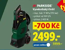 Lidl PARKSIDE Vysokotlaký čistič nabídka