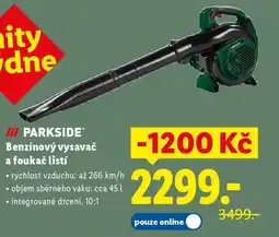 Lidl PARKSIDE Benzínový vysavač a foukač listí nabídka