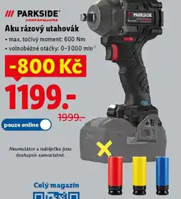 Lidl PARKSIDE Aku rázový utahovák nabídka