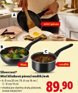 Lidl SilvercrestⓇ Mini hliníková pánev/rendlík/wok nabídka