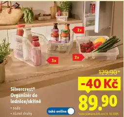 Lidl SilvercrestⓇ Organizér do lednice/skříně nabídka