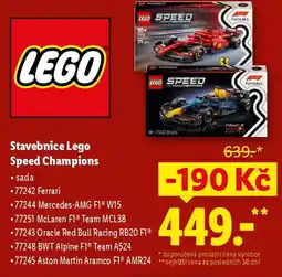 Lidl Stavebnice Lego Speed Champions nabídka