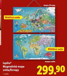 Lidl Lupilu® Magnetická mapa světa/Evropy nabídka