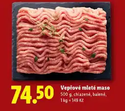 Lidl Vepřové mleté maso nabídka