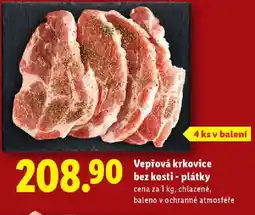 Lidl Vepřová krkovice bez kosti - plátky nabídka