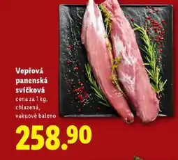 Lidl Vepřová panenská svíčková nabídka
