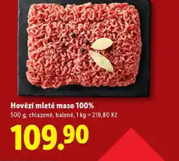Lidl Hovězí mleté maso 100% nabídka