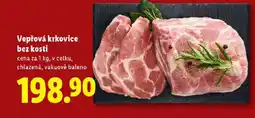 Lidl Vepřová krkovice bez kosti nabídka
