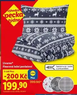 Lidl Livarno Fleecové ložní povlečení nabídka