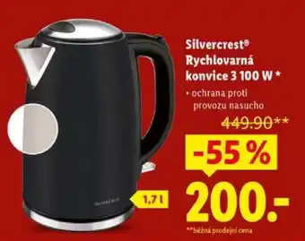 Silvercrest Rychlovarná konvice 3100 W