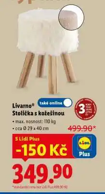 Lidl Livarno Stolička s kožešinou nabídka