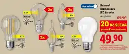 Lidl Livarno Filamentová LED žárovka nabídka