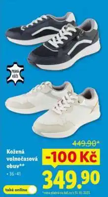 Lidl Kožená volnočasová obuv nabídka