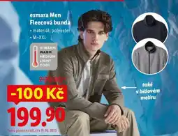 Lidl esmara Men Fleecová bunda nabídka