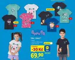 Lidl Peppa Pig Triko - 2 kusy nabídka