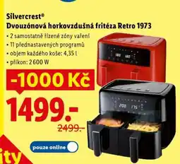 Lidl Silvercrest Dvouzónová horkovzdušná fritéza Retro 1973 nabídka