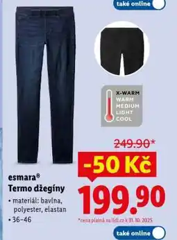 Lidl ESMARA Termo Džegíny nabídka