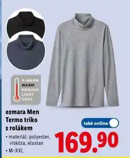 Lidl esmara Men Termo triko s rolákem nabídka