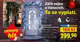 Lidl Livarno home 80 LED Jedlová girlanda nabídka