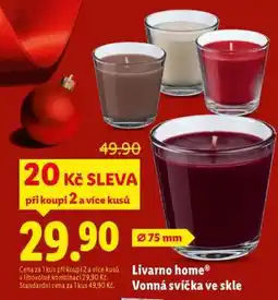 Lidl LIVARNO HOME Vonná svíčka ve skle nabídka