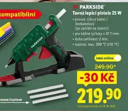Lidl PARKSIDE Tavná lepicí pistole 25 W nabídka