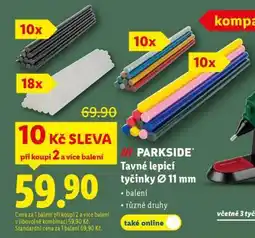 Lidl PARKSIDE Tavné lepicí tyčinky Ø 11 mm nabídka