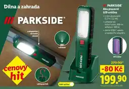 Lidl Parkside Aku pracovní LED svítilna nabídka